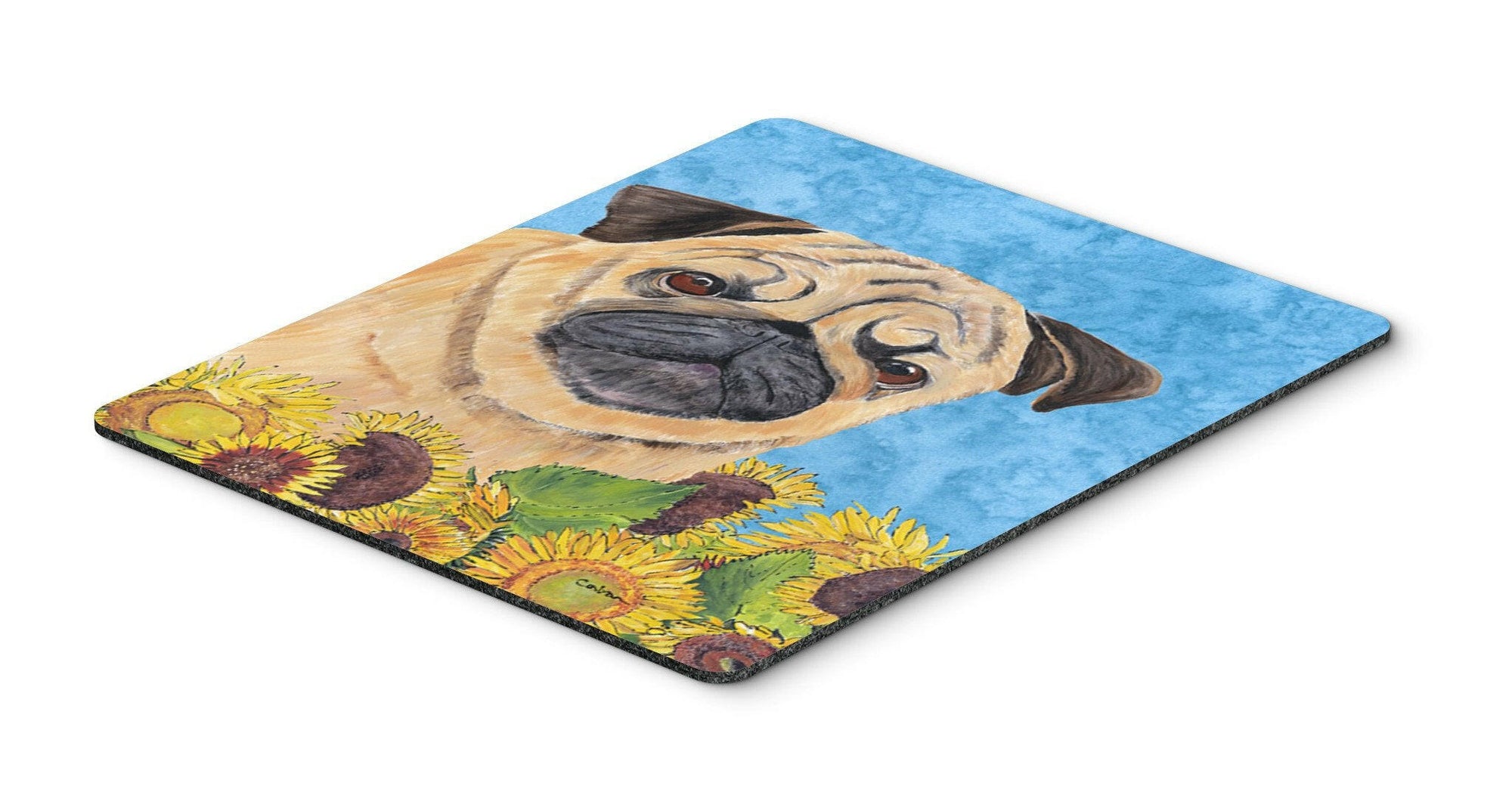 Pug Mouse Pad, Hot Pad or Trivet by Caroline's Treasures