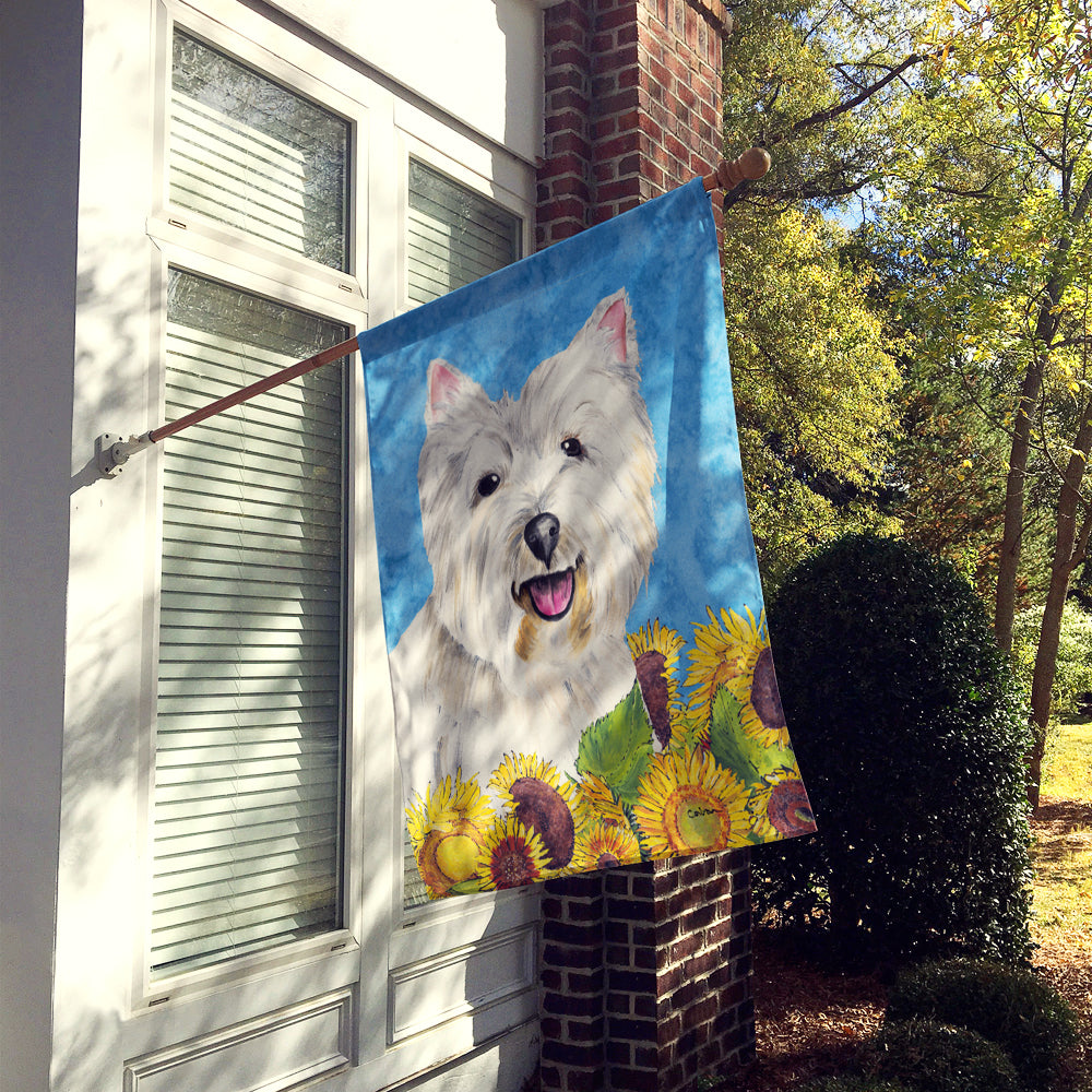 Westie Flag Canvas House Size  the-store.com.