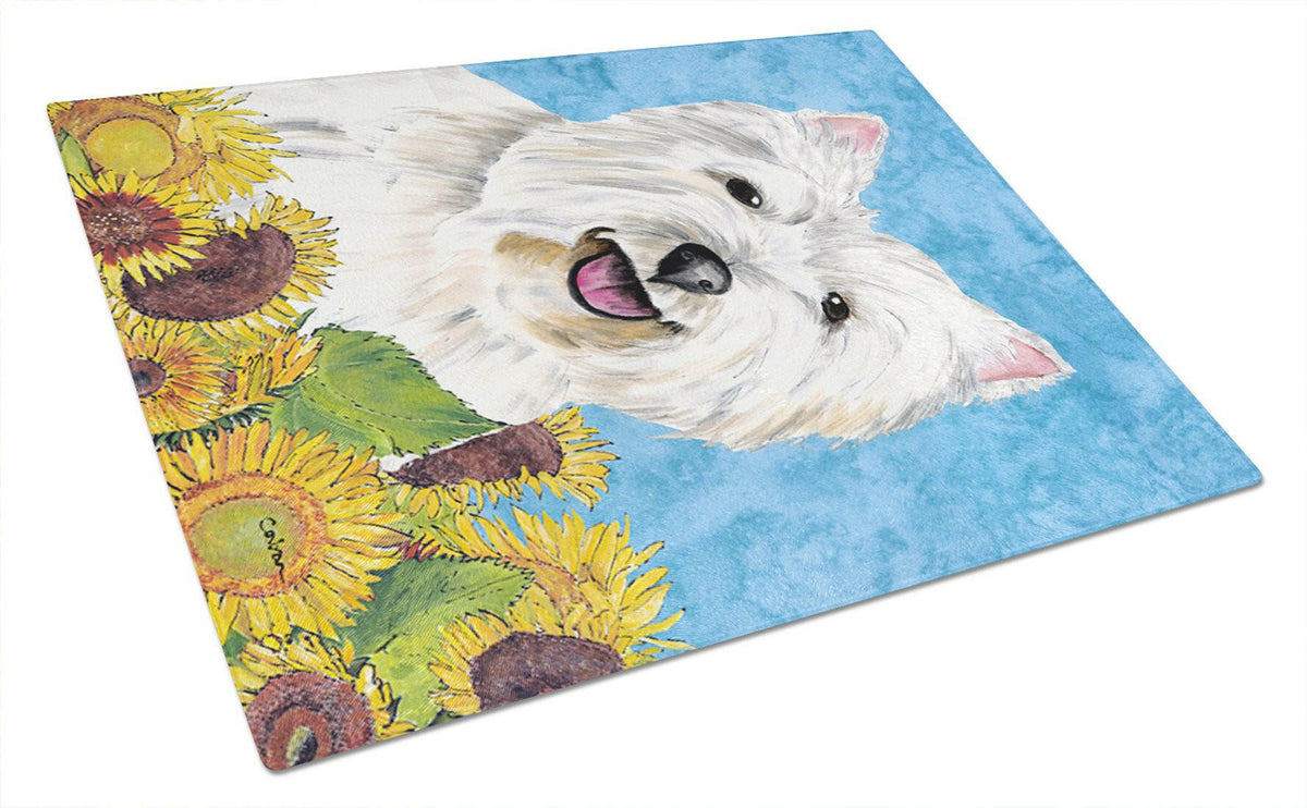 Westie Glass Cutting Board Large by Caroline&#39;s Treasures