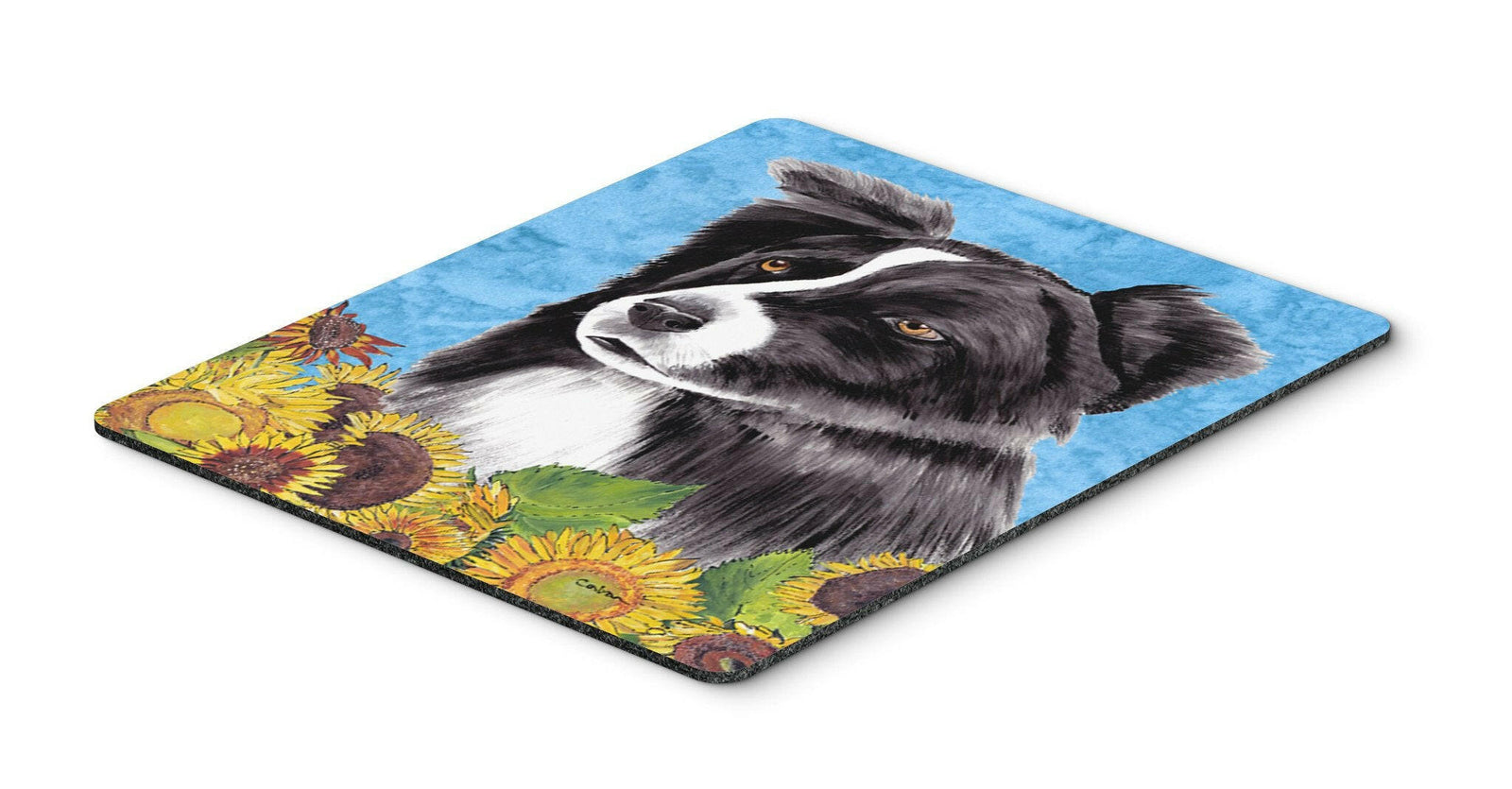 Border Collie Mouse Pad, Hot Pad or Trivet by Caroline's Treasures