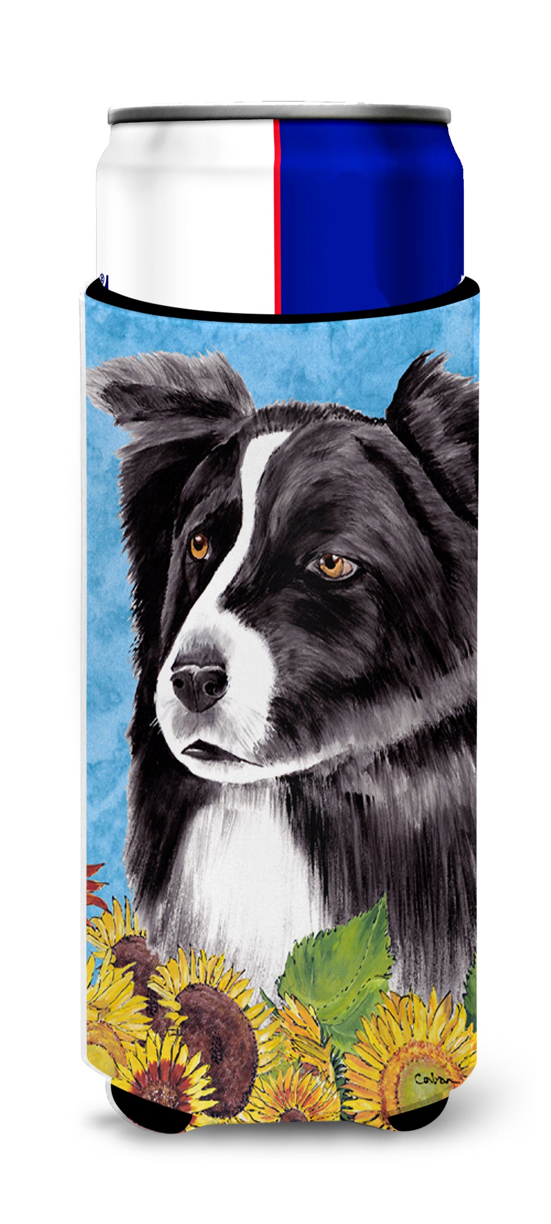 Border Collie Ultra Beverage Insulators for slim cans SC9071MUK.