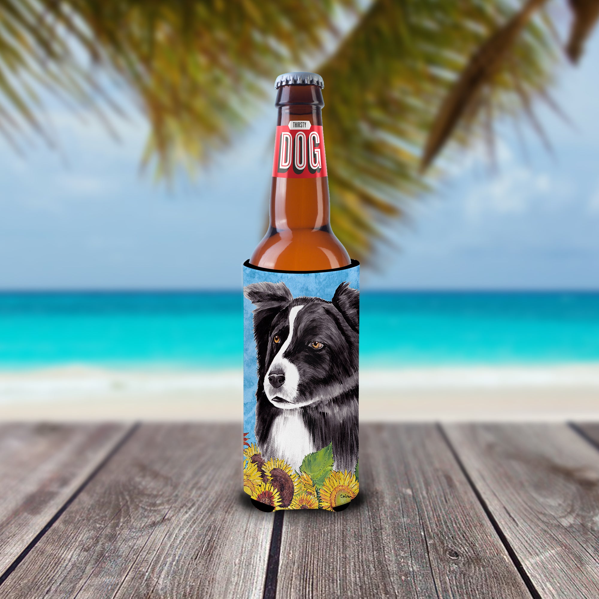 Border Collie Ultra Beverage Insulators for slim cans SC9071MUK.