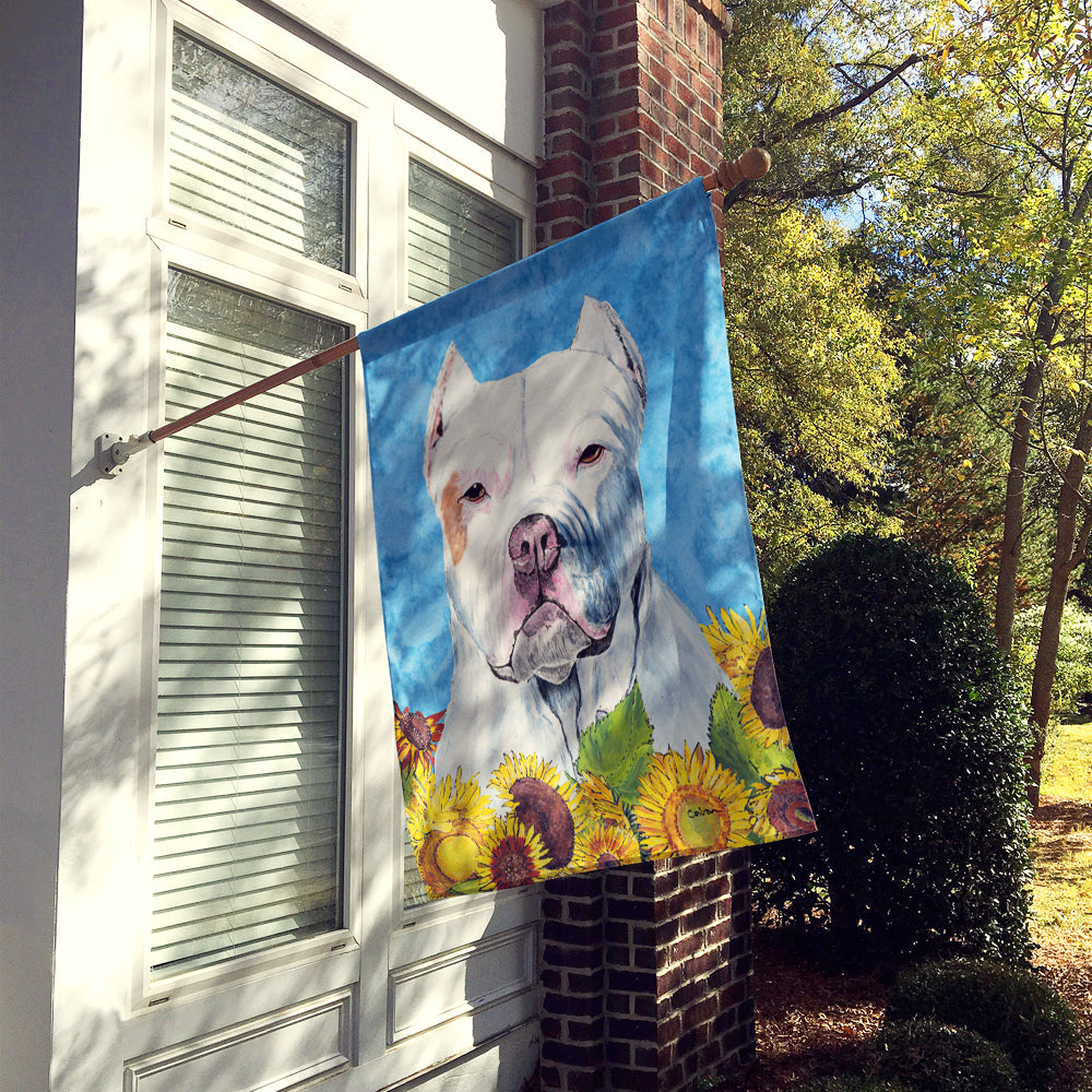 Pit Bull Flag Canvas House Size  the-store.com.