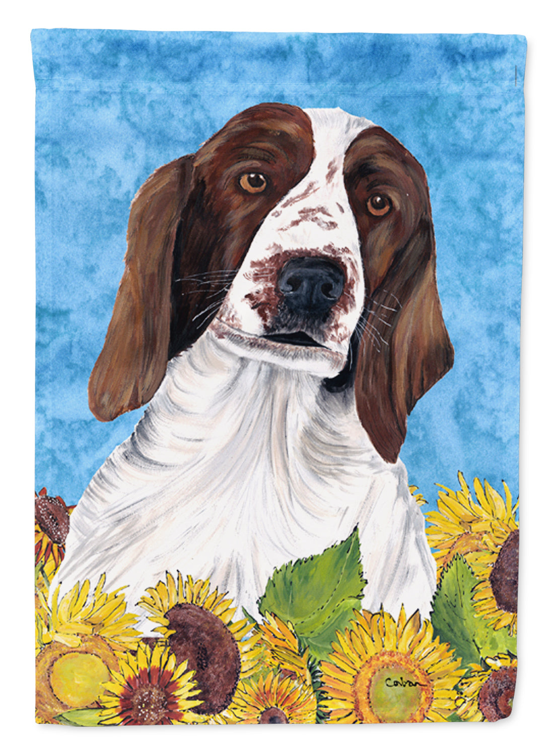 Welsh Springer Spaniel Flag Garden Size.