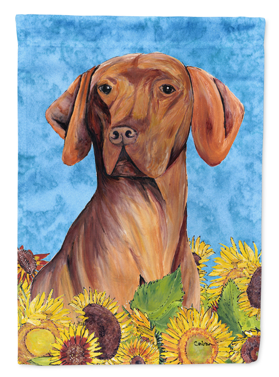 Vizsla Flag Canvas House Size  the-store.com.