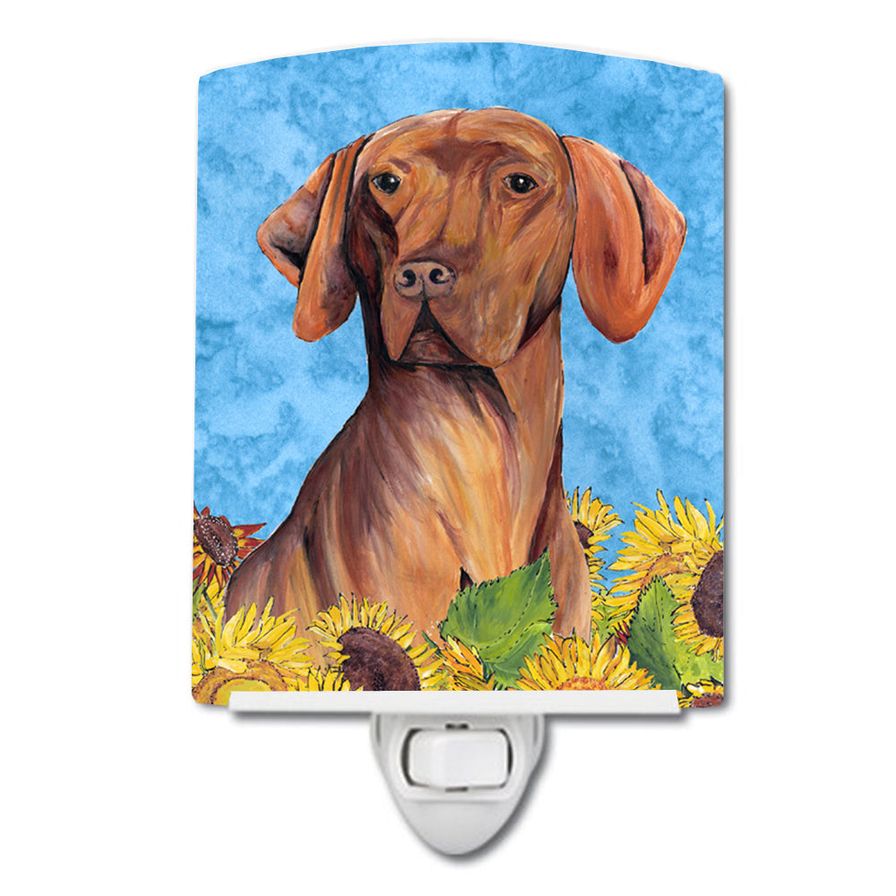 Vizsla in Summer Flowers Ceramic Night Light SC9079CNL - the-store.com