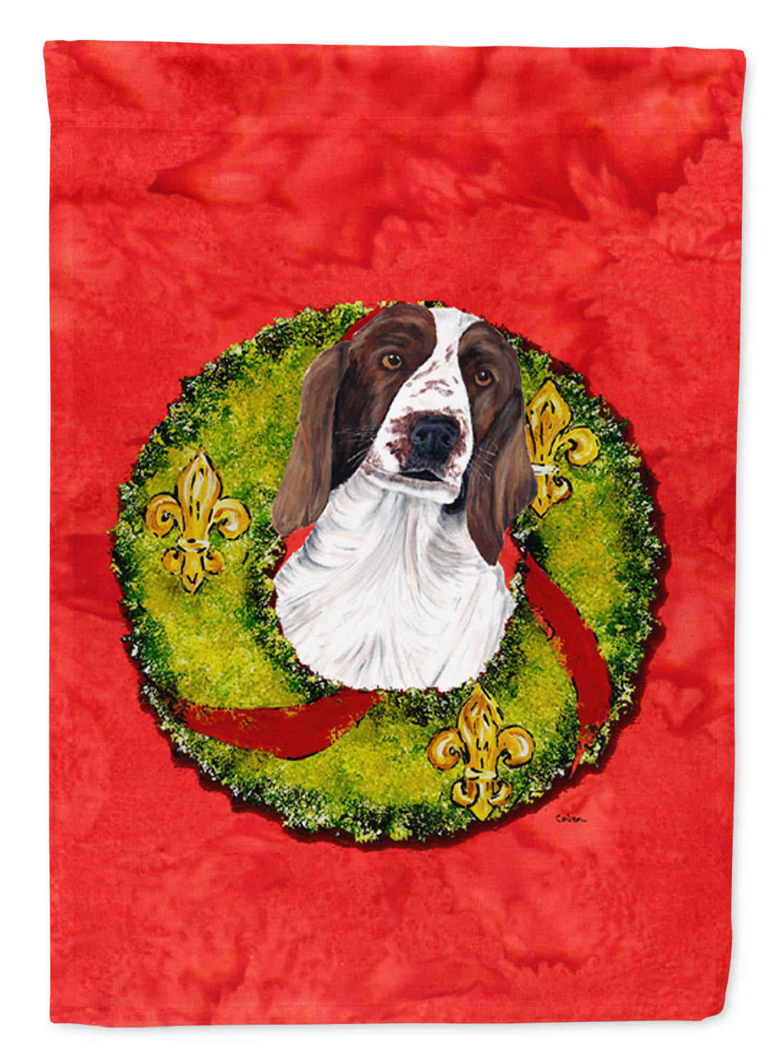 Welsh Springer Spaniel Flag Garden Size.