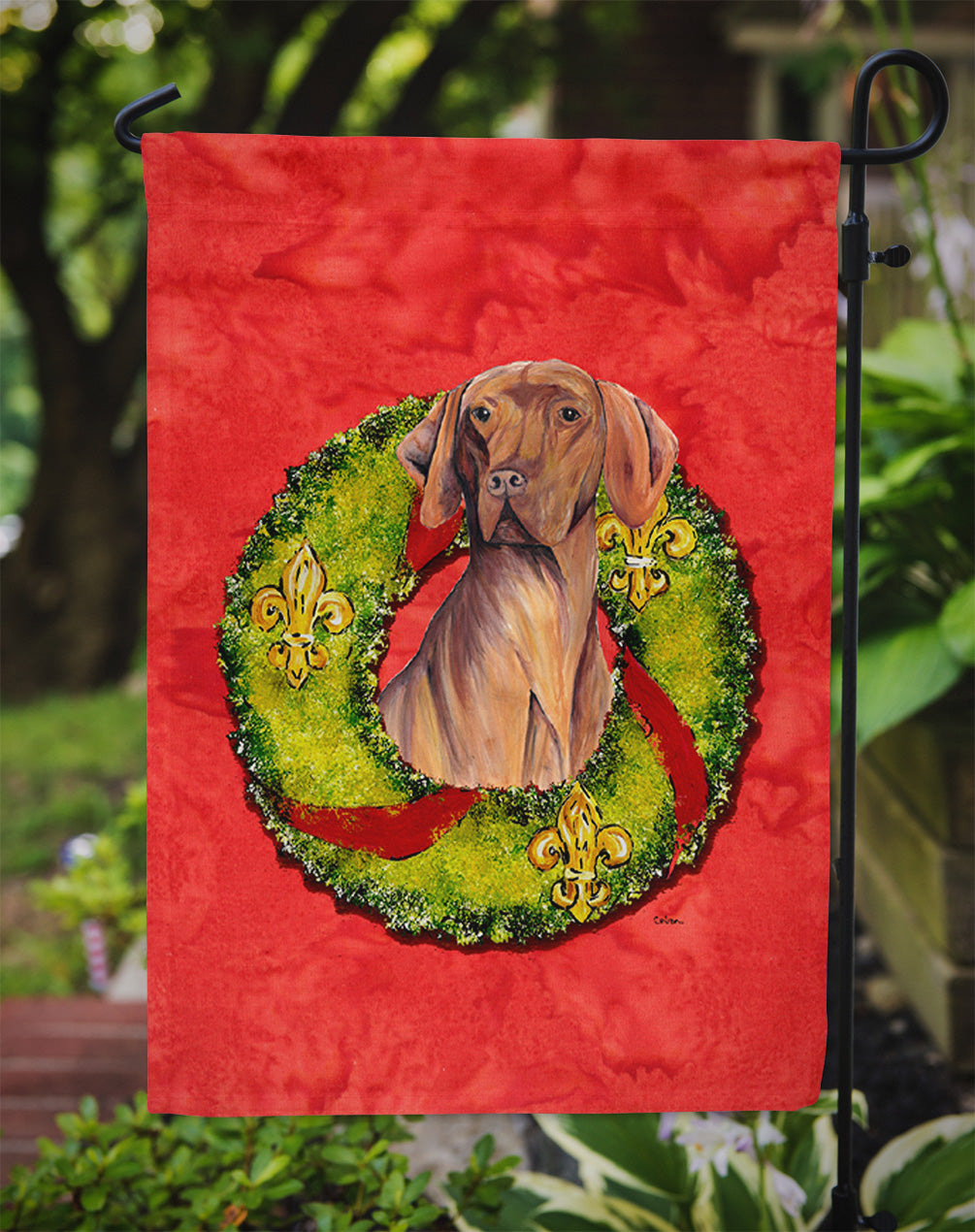 Vizsla Flag Garden Size.