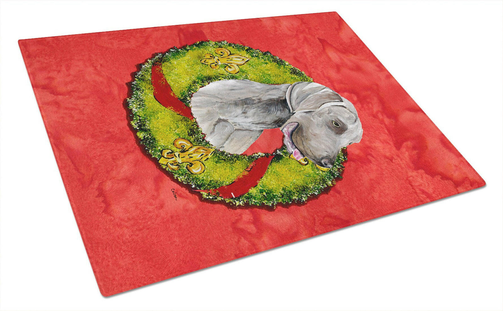 Weimaraner Glass Cutting Board Large by Caroline's Treasures