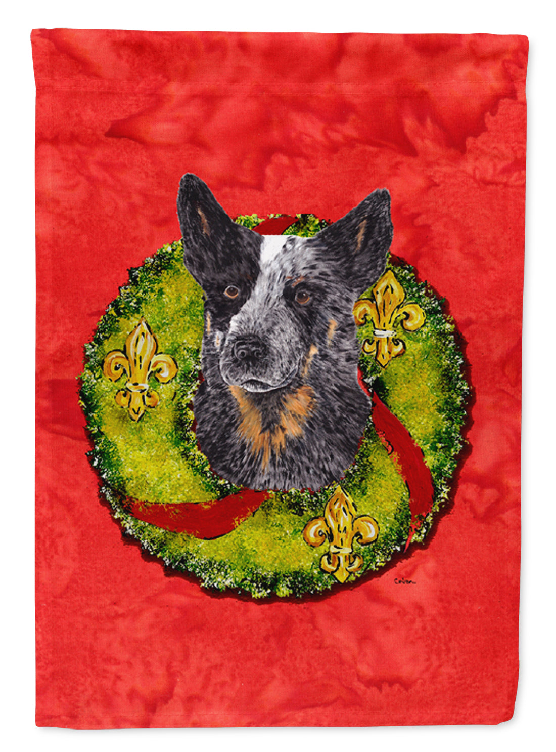 Australian Cattle Dog Flag Garden Size.