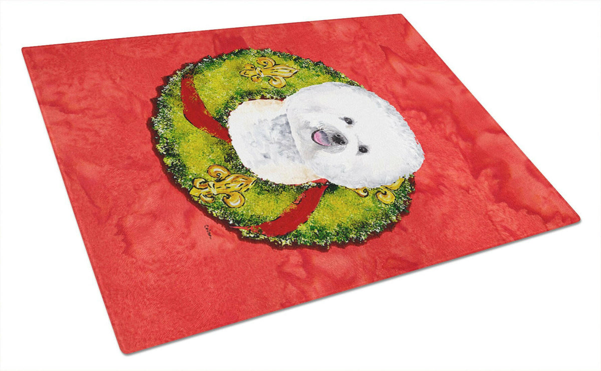 Bichon Frise Glass Cutting Board Large by Caroline&#39;s Treasures