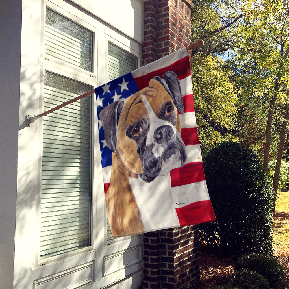 USA American Flag with Boxer Flag Canvas House Size  the-store.com.