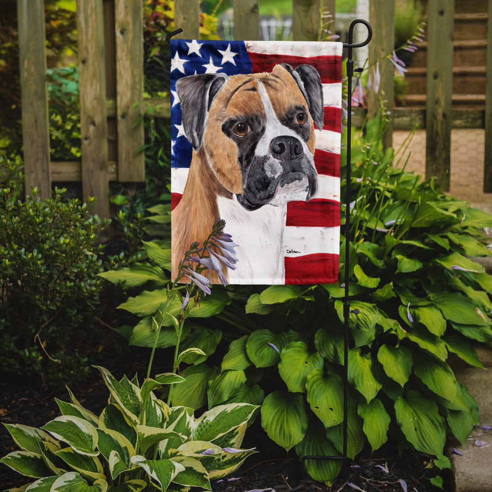 USA American Flag with Boxer Flag Garden Size.