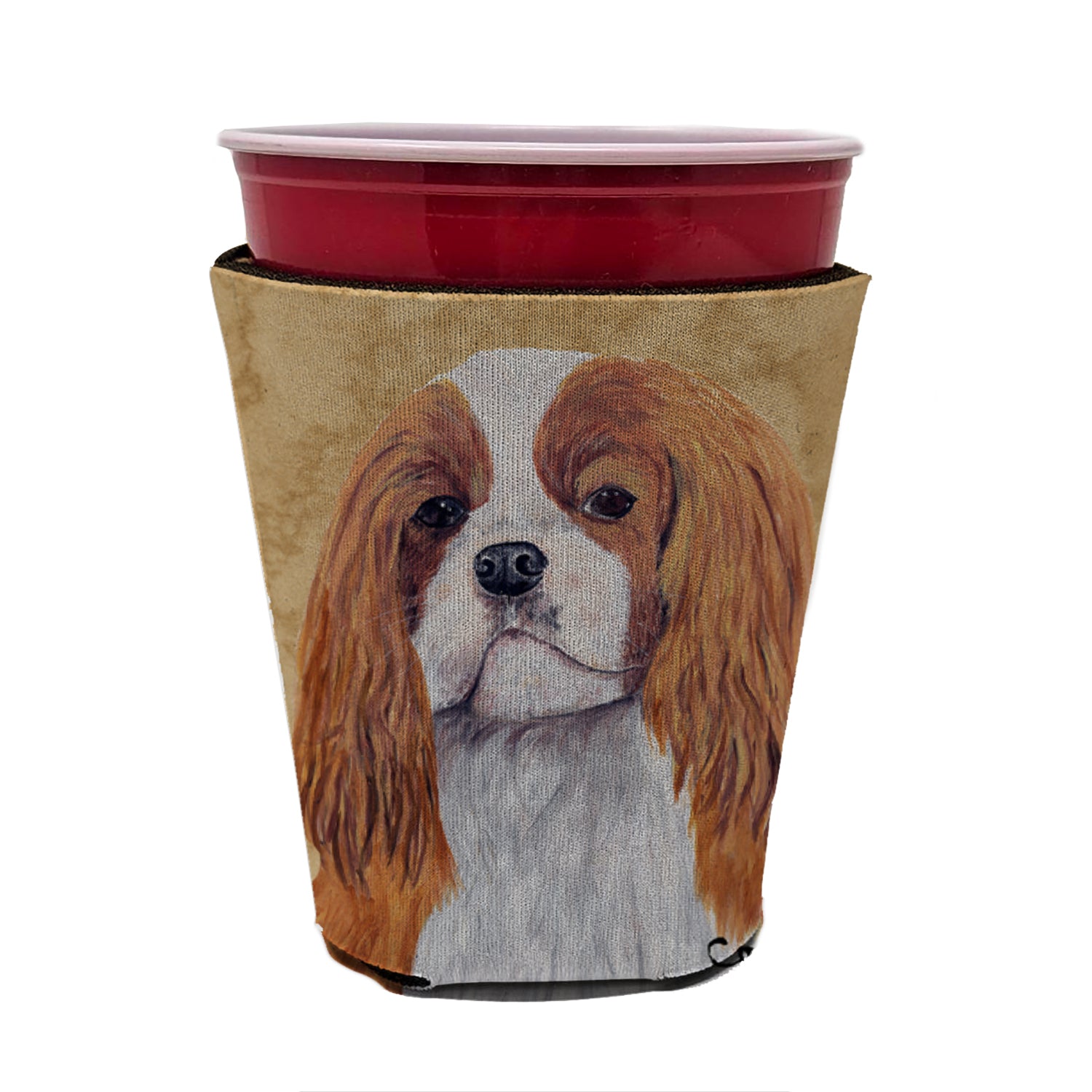 Cavalier Spaniel Red Cup Beverage Insulator Hugger  the-store.com.