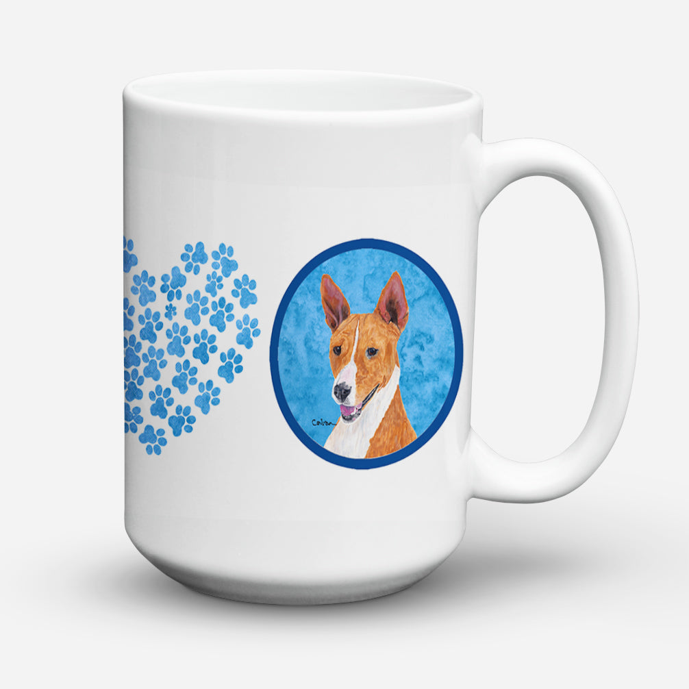 Basenji Dishwasher Safe Microwavable Ceramic Coffee Mug 15 ounce  the-store.com.