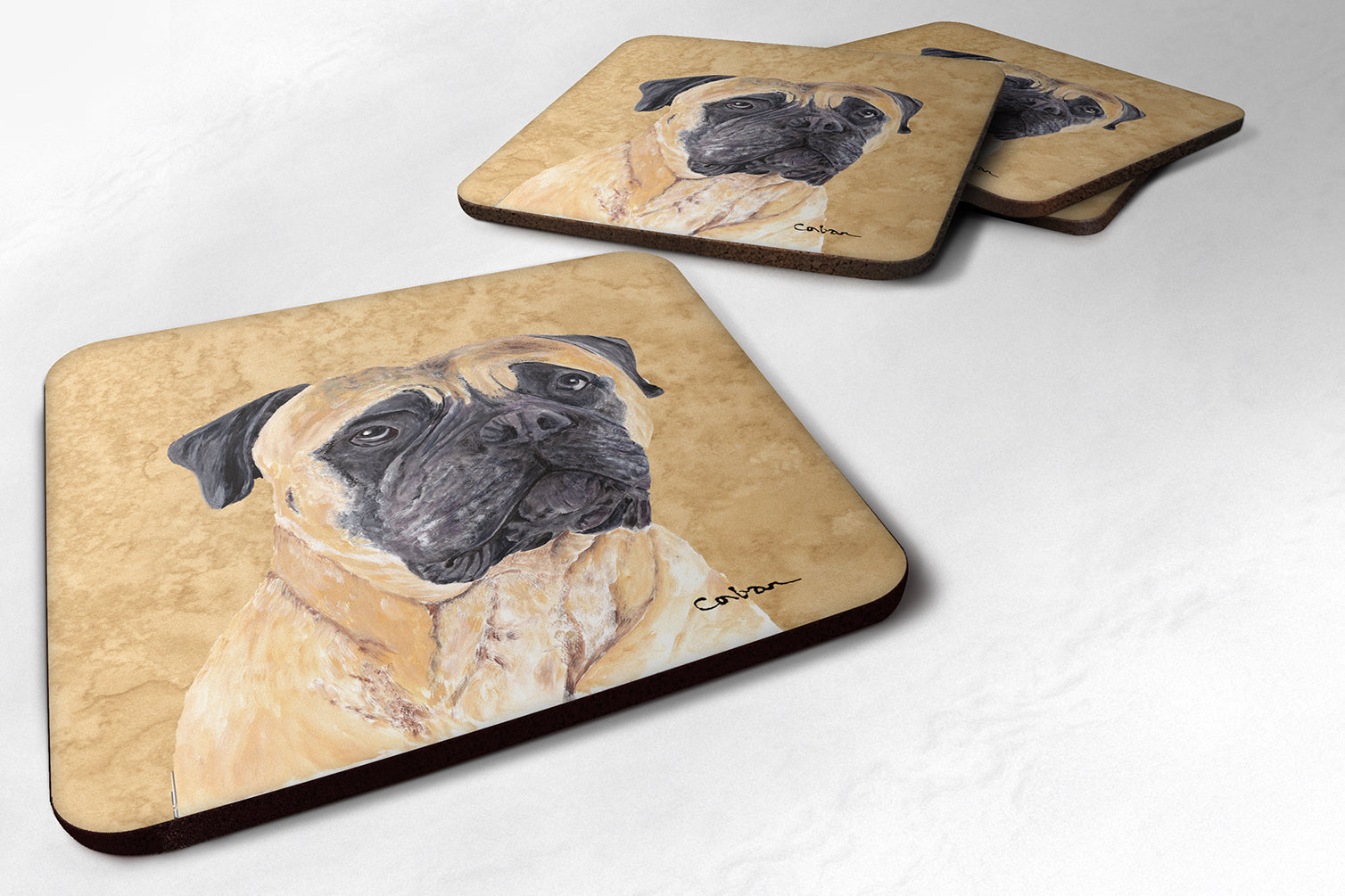 Set of 4 Mastiff Foam Coasters - the-store.com