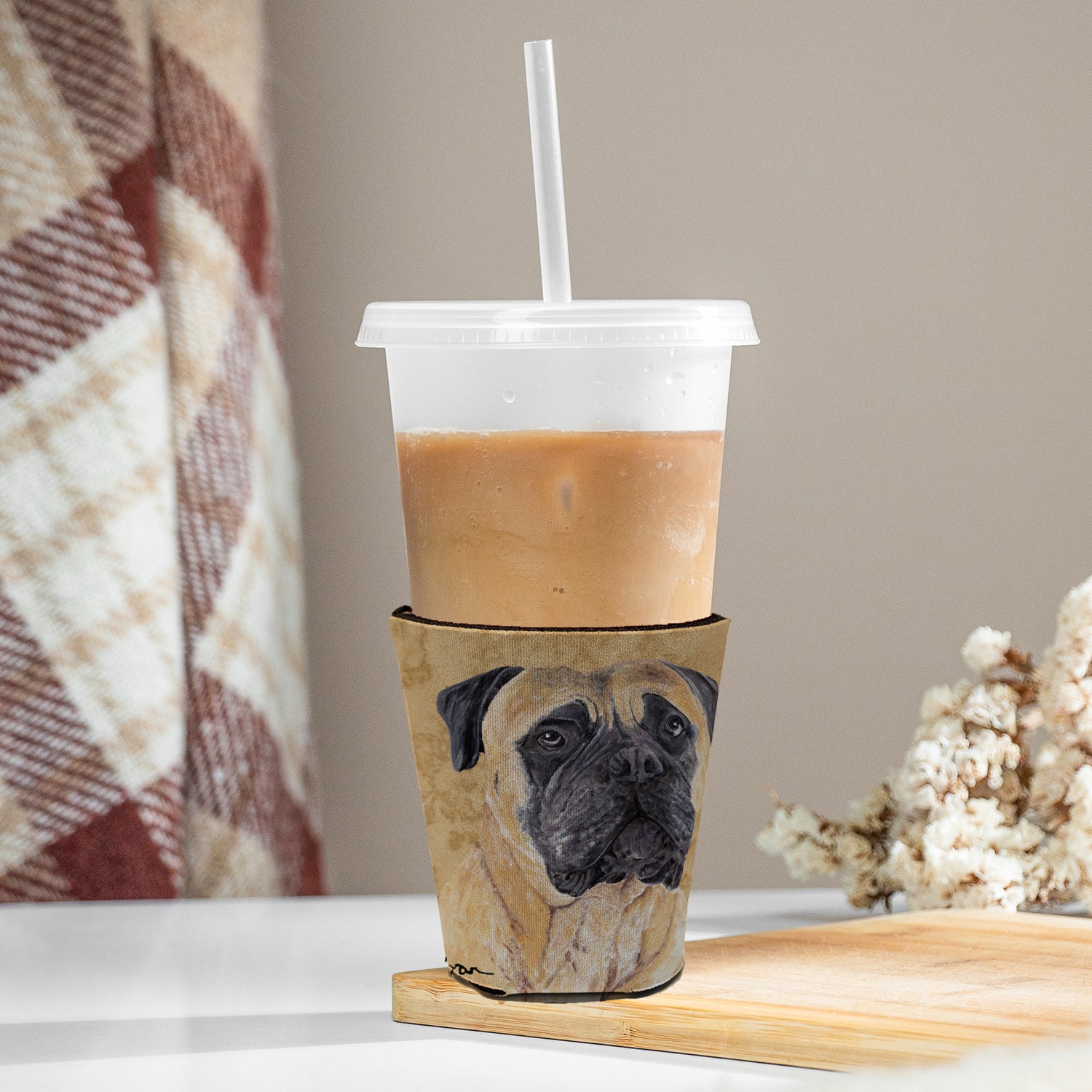 Mastiff Red Cup Beverage Insulator Hugger  the-store.com.