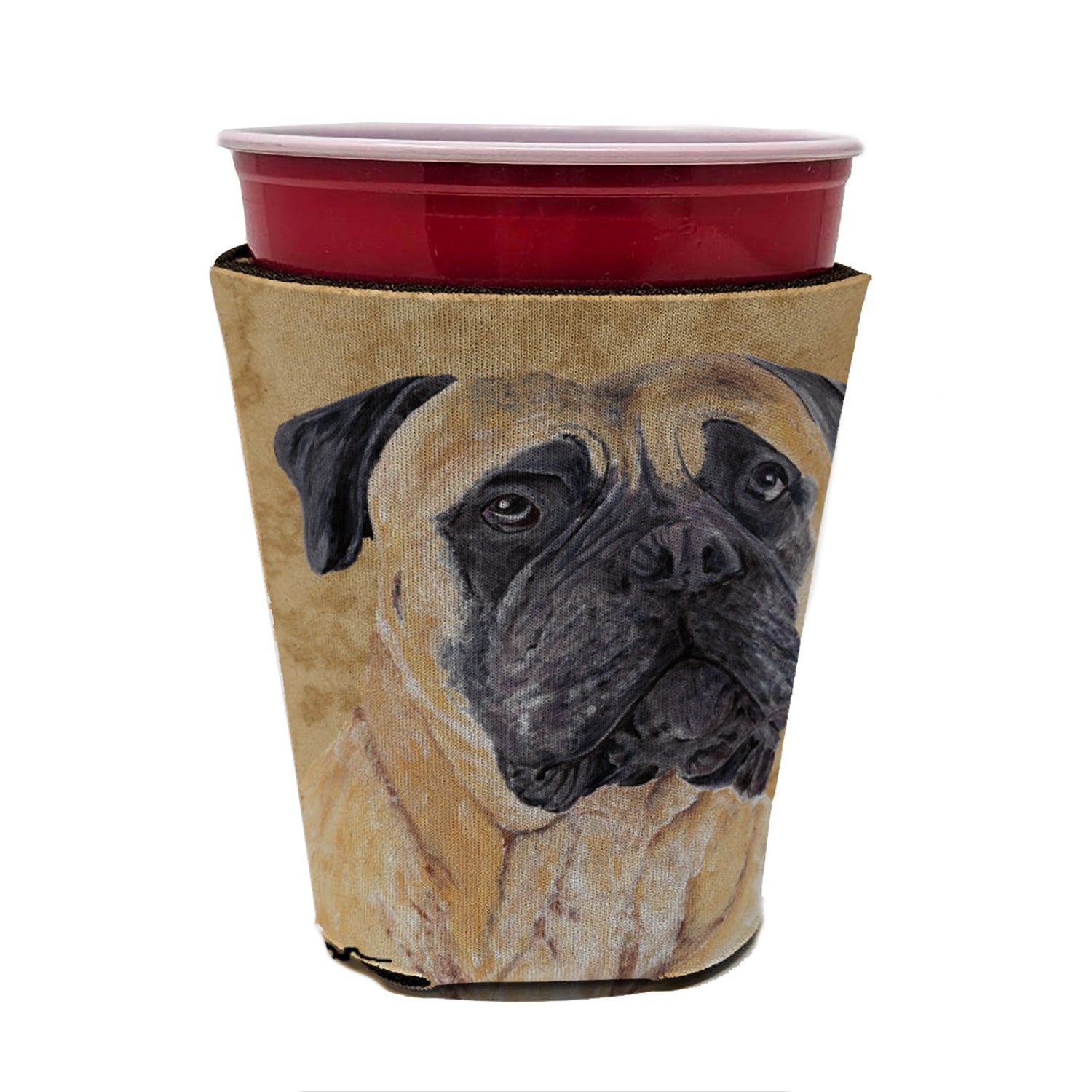 Mastiff Red Cup Beverage Insulator Hugger  the-store.com.