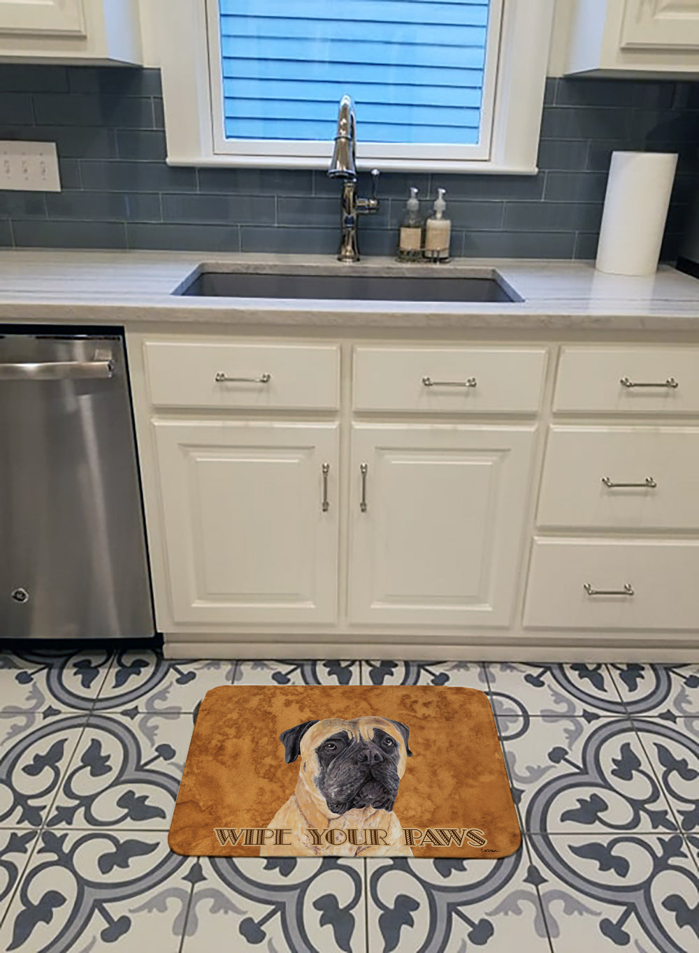 Mastiff Wipe your Paws Machine Washable Memory Foam Mat SC9125RUG - the-store.com