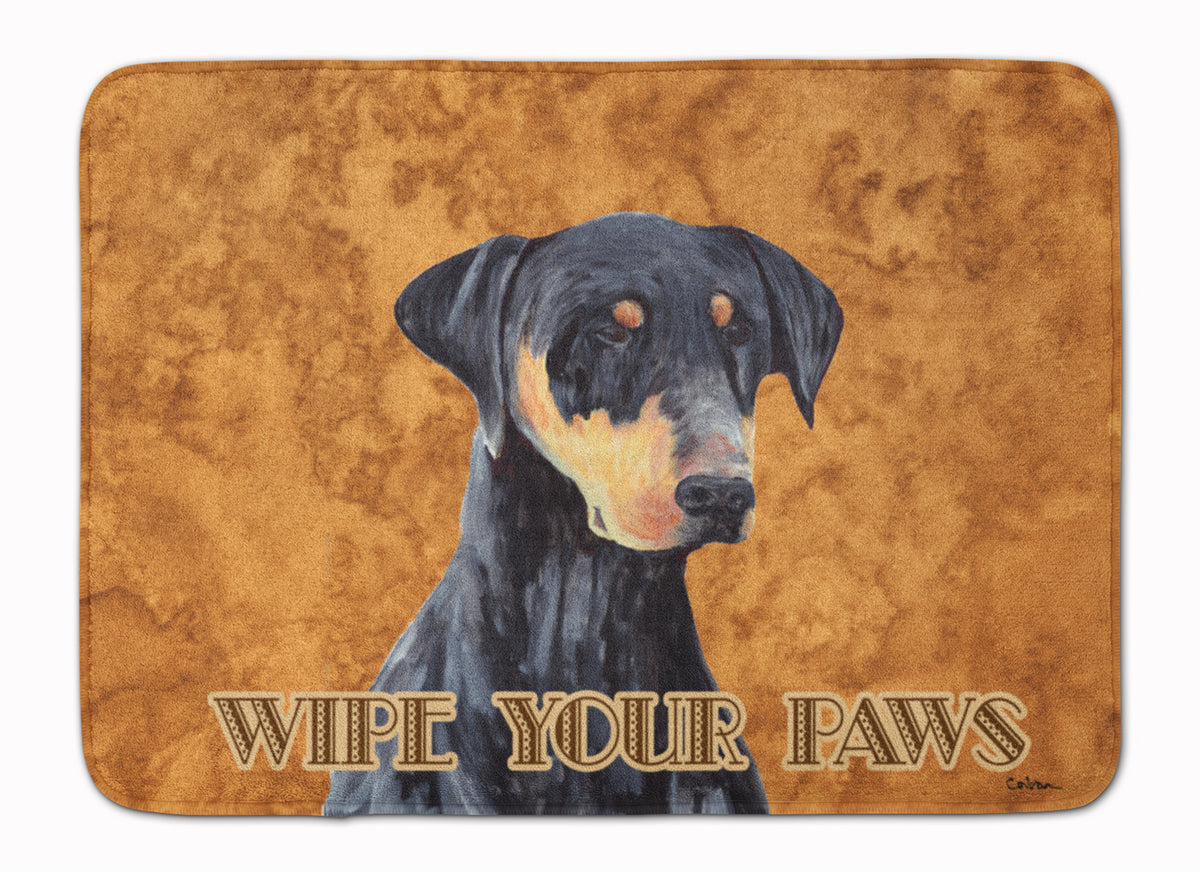 Doberman Wipe your Paws Machine Washable Memory Foam Mat SC9126RUG - the-store.com