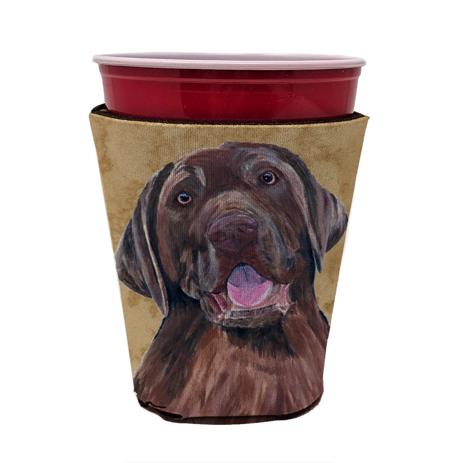 Labrador Red Cup Beverage Insulator Hugger  the-store.com.