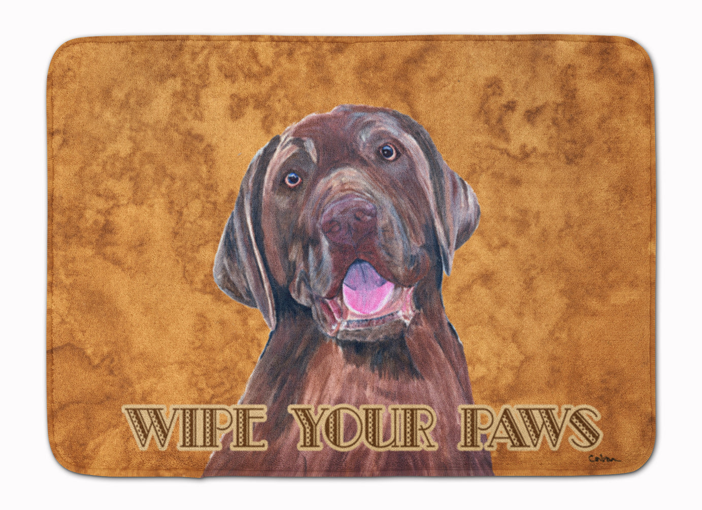 Labrador Wipe your Paws Machine Washable Memory Foam Mat SC9127RUG - the-store.com