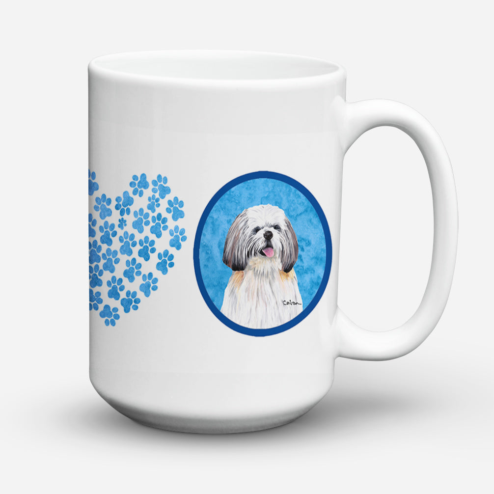 Shih Tzu Dishwasher Safe Microwavable Ceramic Coffee Mug 15 ounce  the-store.com.