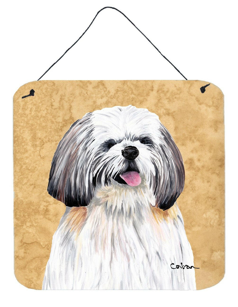 Shih Tzu Aluminium Metal Wall or Door Hanging Prints by Caroline's Treasures