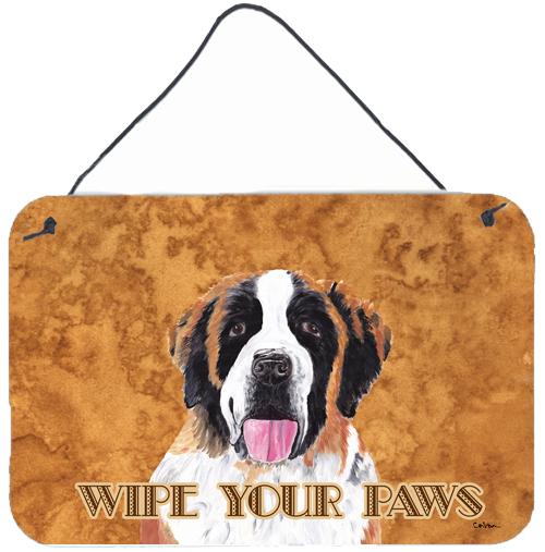 Saint Bernard Aluminium Metal Wall or Door Hanging Prints by Caroline's Treasures