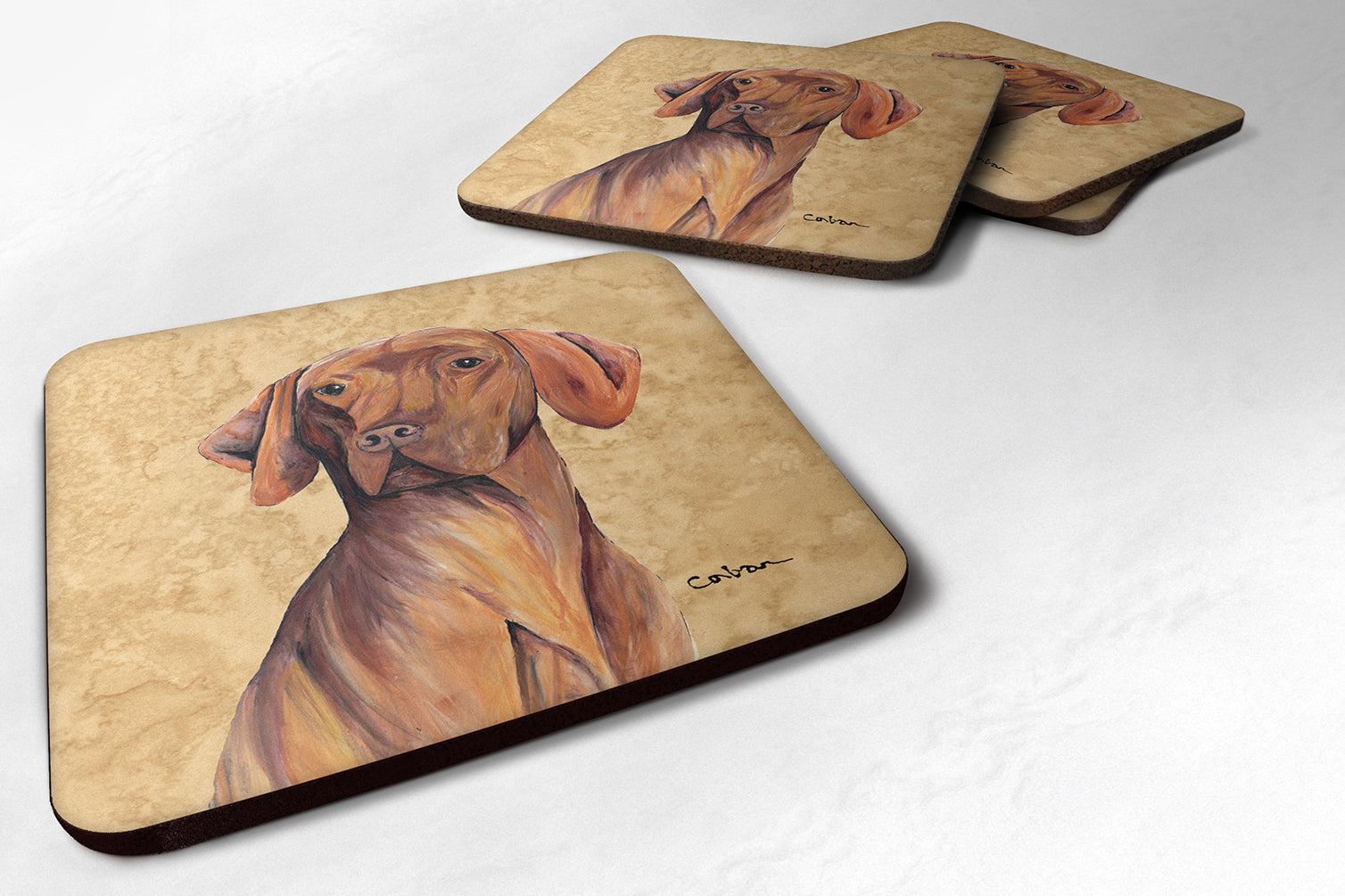 Set of 4 Vizsla Foam Coasters - the-store.com