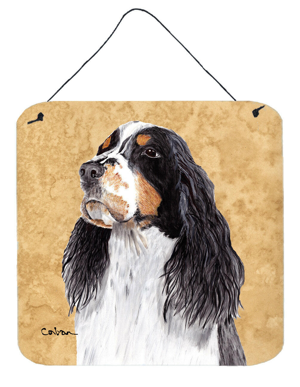 Springer Spaniel Aluminium Metal Wall or Door Hanging Prints by Caroline&#39;s Treasures