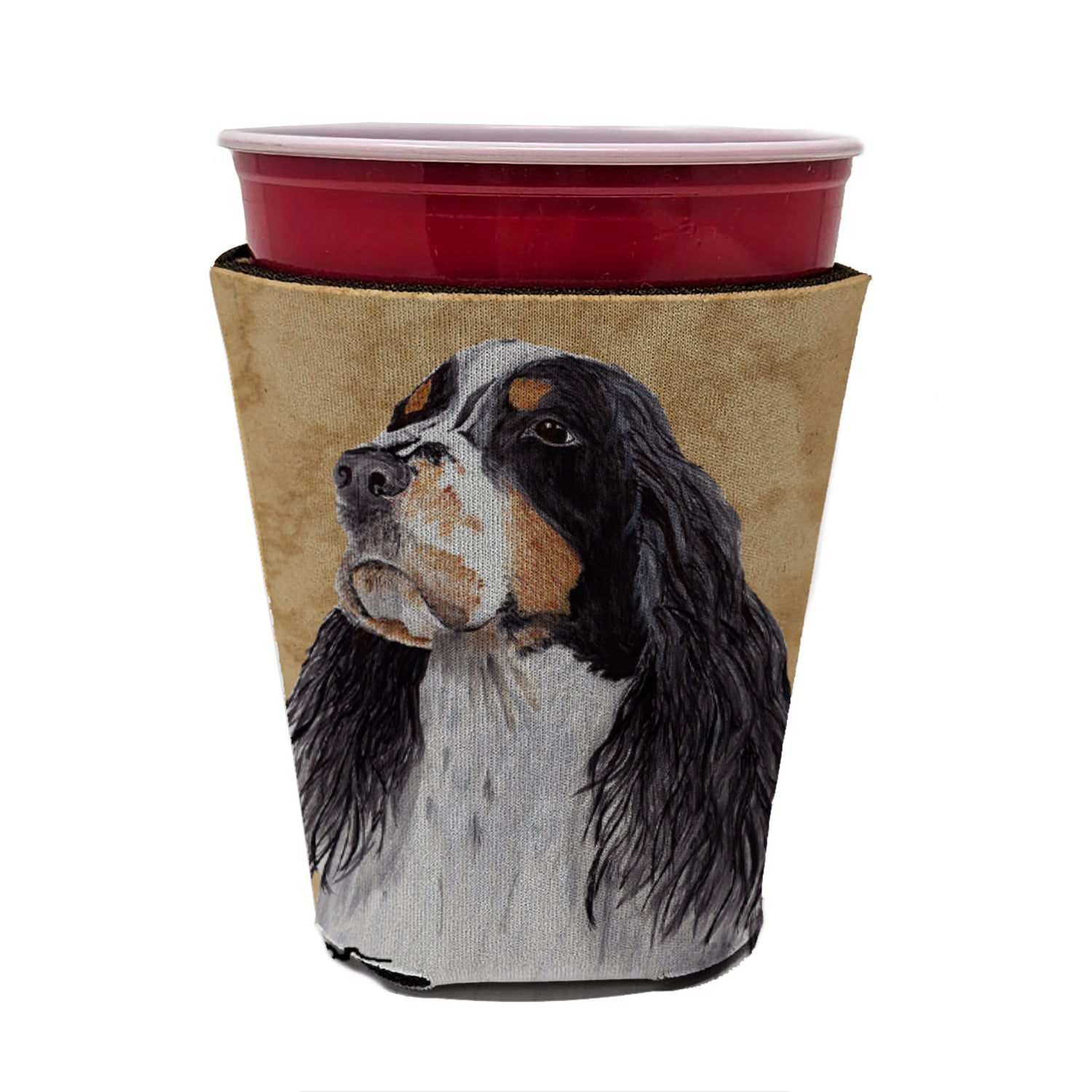 Springer Spaniel Red Cup Beverage Insulator Hugger  the-store.com.