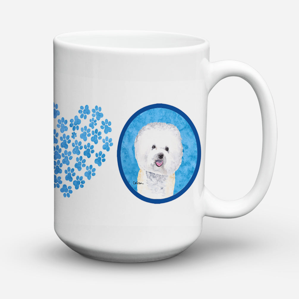 Bichon Frise Dishwasher Safe Microwavable Ceramic Coffee Mug 15 ounce  the-store.com.