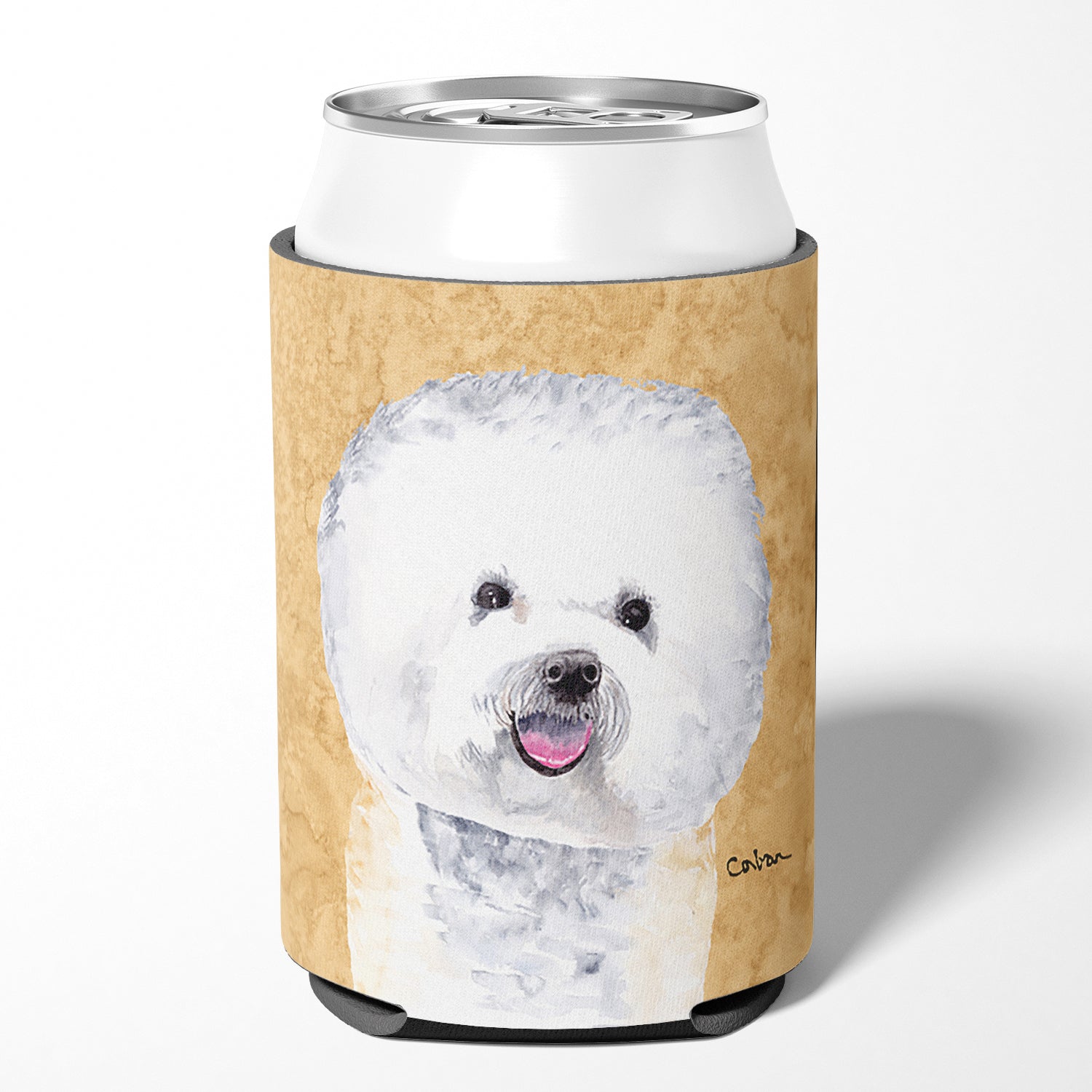 Bichon Frise Can or Bottle Beverage Insulator Hugger.