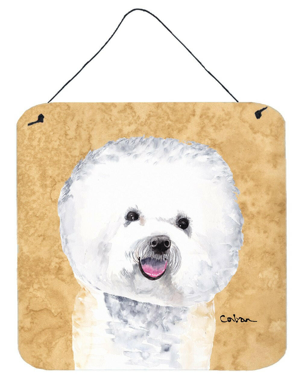 Bichon Frise Aluminium Metal Wall or Door Hanging Prints by Caroline's Treasures