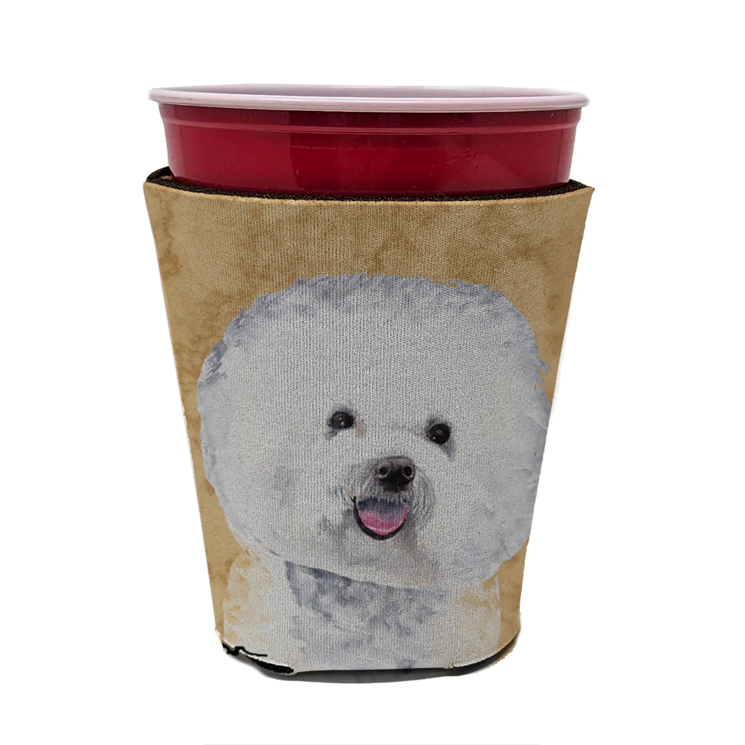 Bichon Frise Red Cup Beverage Insulator Hugger  the-store.com.