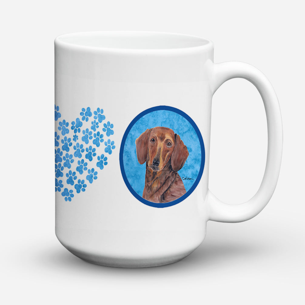 Dachshund Dishwasher Safe Microwavable Ceramic Coffee Mug 15 ounce  the-store.com.