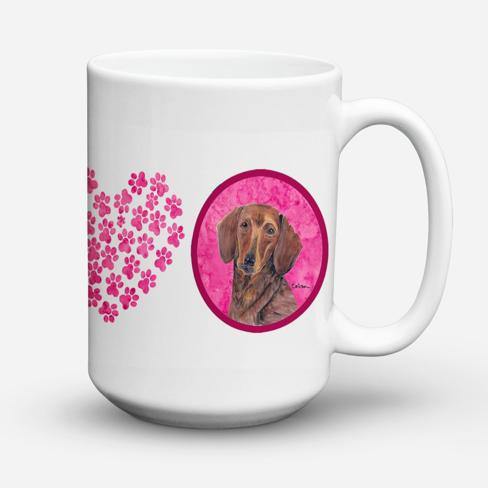 Dachshund Dishwasher Safe Microwavable Ceramic Coffee Mug 15 ounce  the-store.com.