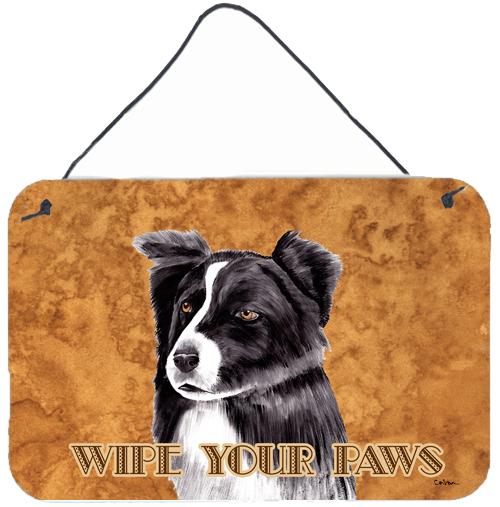 Border Collie Aluminium Metal Wall or Door Hanging Prints by Caroline's Treasures