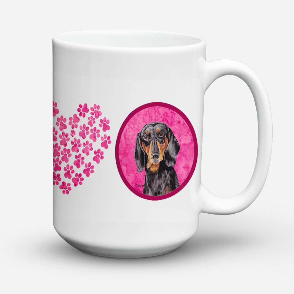 Dachshund Dishwasher Safe Microwavable Ceramic Coffee Mug 15 ounce  the-store.com.