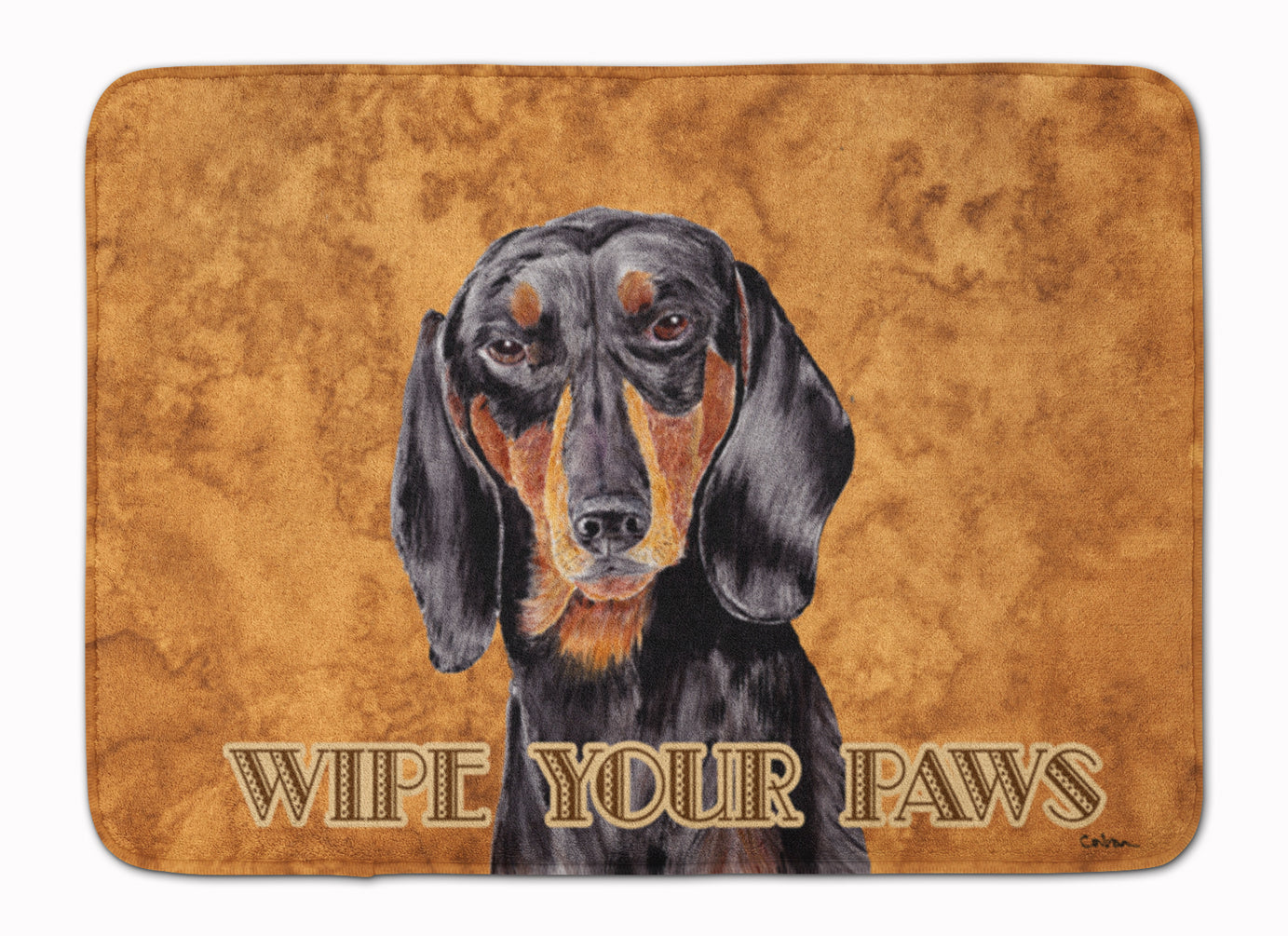 Dachshund Wipe your Paws Machine Washable Memory Foam Mat SC9139RUG - the-store.com