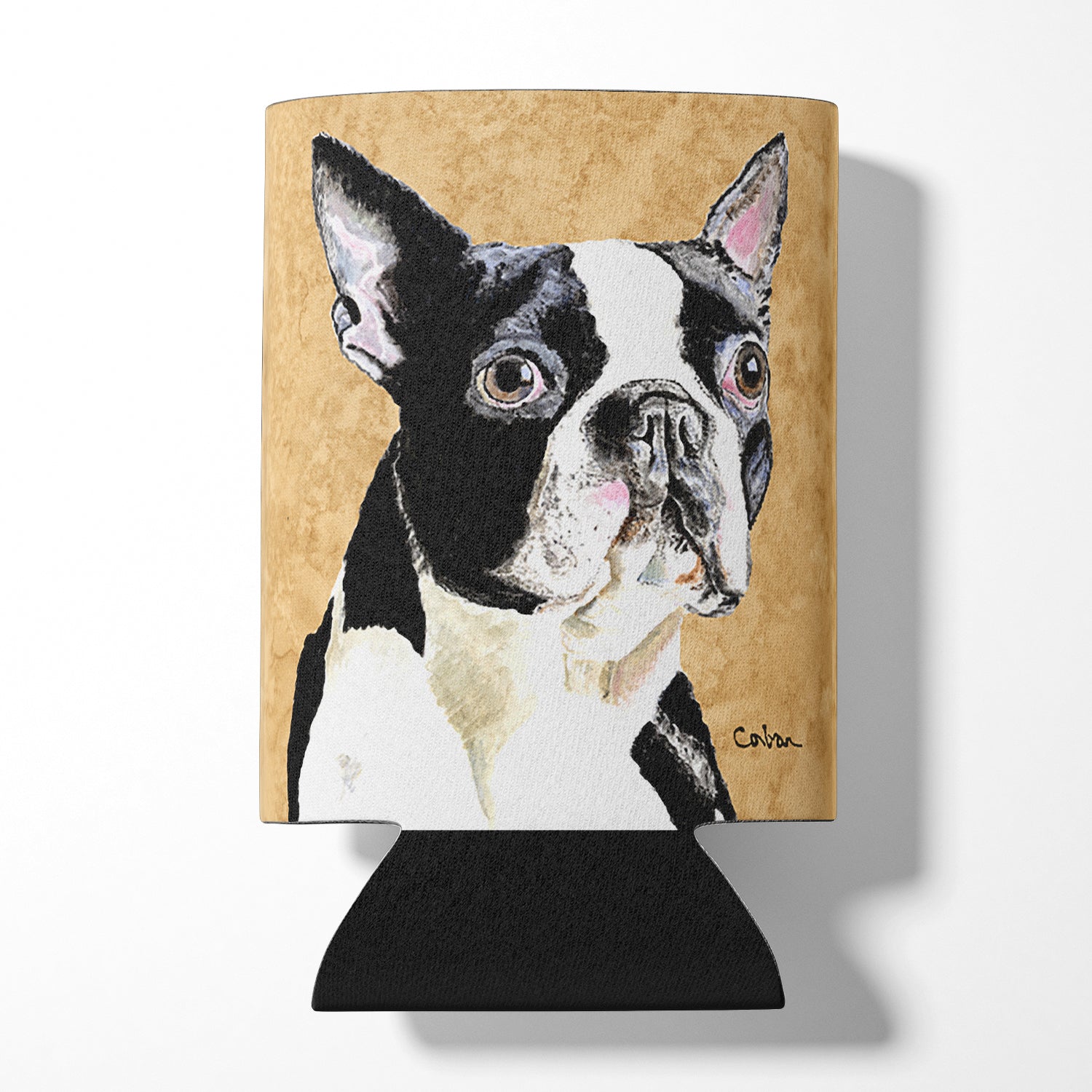 Boston Terrier Can or Bottle Beverage Insulator Hugger.