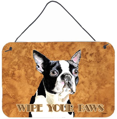 Boston Terrier Aluminium Metal Wall or Door Hanging Prints by Caroline&#39;s Treasures