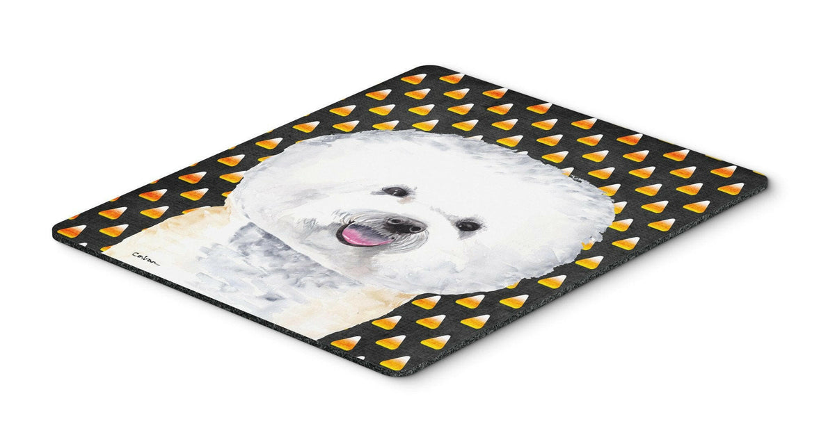 Bichon Frise Candy Corn Halloween Portrait Mouse Pad, Hot Pad or Trivet by Caroline&#39;s Treasures