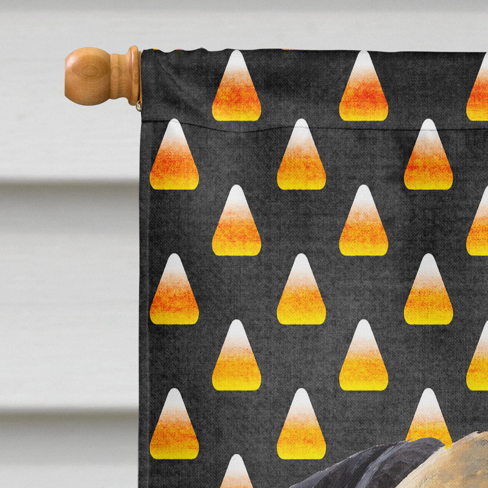 Mastiff Candy Corn Halloween Portrait Flag Canvas House Size  the-store.com.