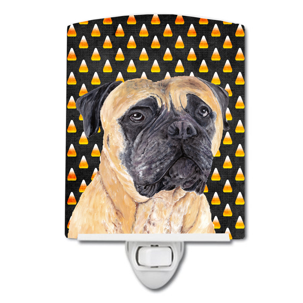 Mastiff Candy Corn Halloween Portrait Ceramic Night Light SC9183CNL - the-store.com