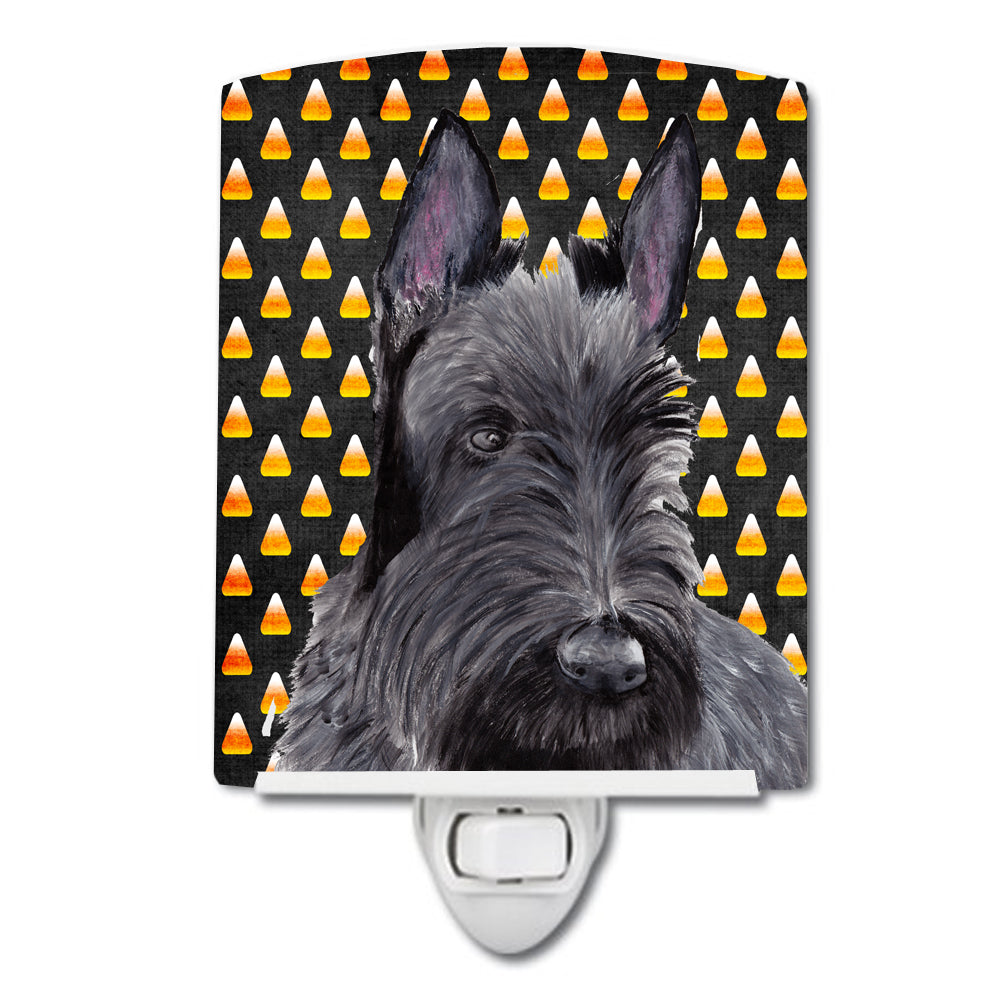 Scottish Terrier Candy Corn Halloween Portrait Ceramic Night Light SC9184CNL - the-store.com