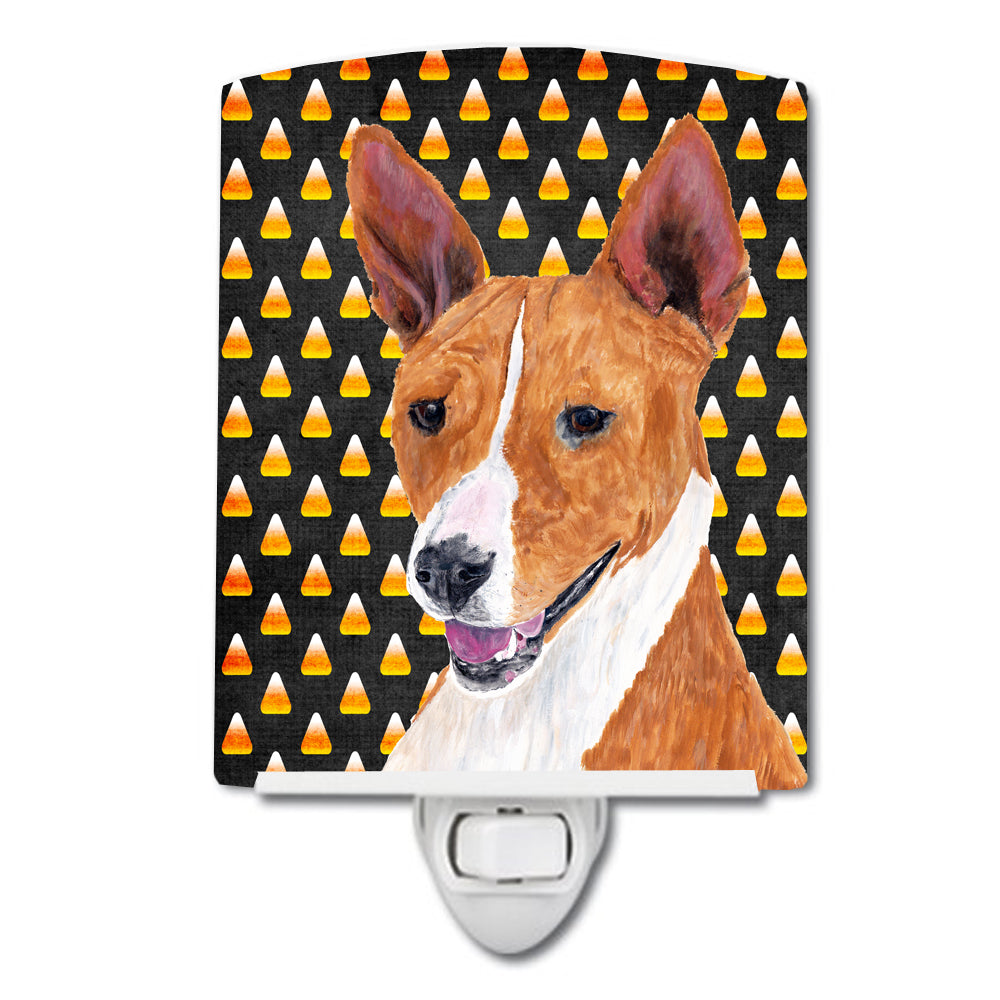 Basenji Candy Corn Halloween Portrait Ceramic Night Light SC9185CNL - the-store.com