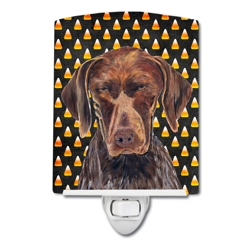 German Shorthaired Pointer Candy Corn Halloween Portrait Ceramic Night Light SC9189CNL - the-store.com