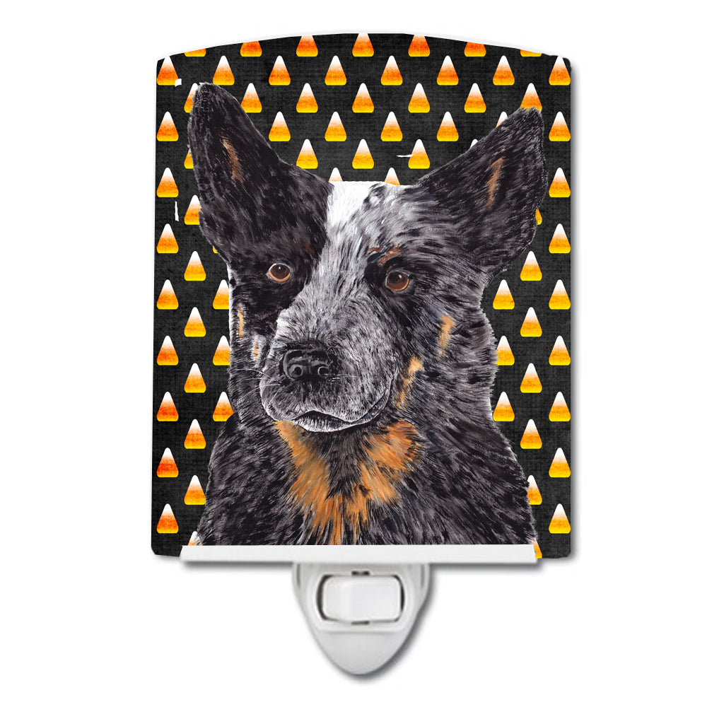 Australian Cattle Dog Candy Corn Halloween Portrait Ceramic Night Light SC9190CNL - the-store.com